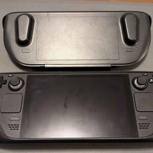 Sleek Black Handheld Gaming Console